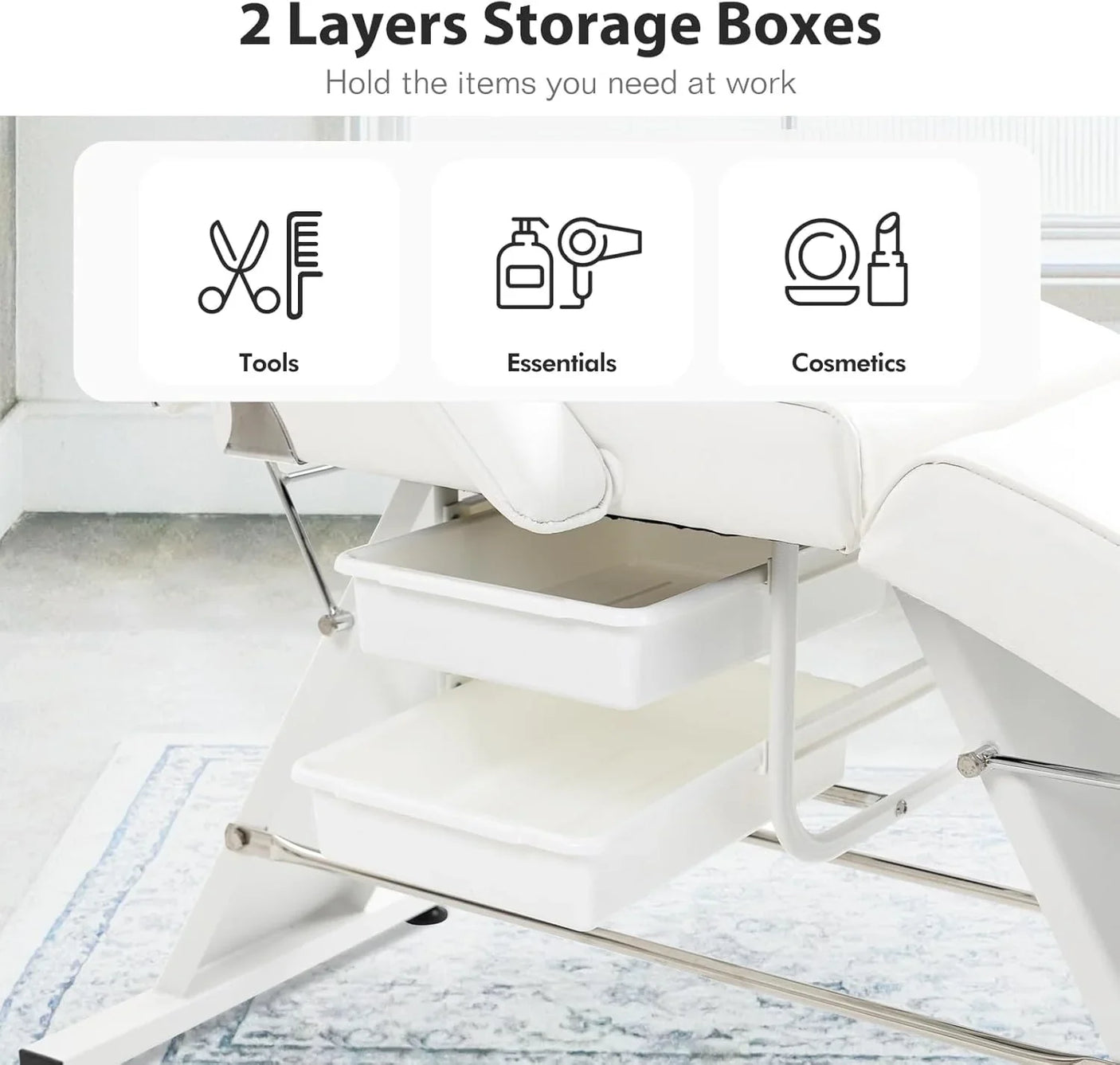 Καρέκλα ProComfort 300 της VSL Sports – Επαγγελματική Καρέκλα Αισθητικής, Tattoo & Μασάζ