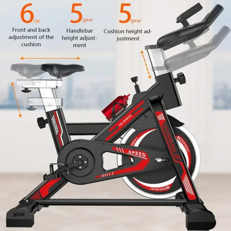 VSL Sports AeroRide 300 κόκκινο spin bike για προπόνηση στο σπίτι