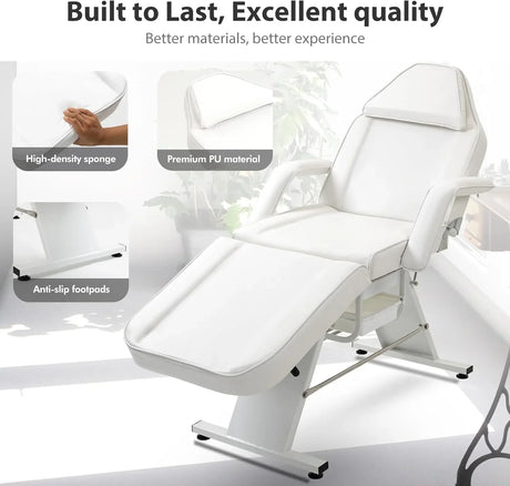 Καρέκλα ProComfort 300 της VSL Sports – Επαγγελματική Καρέκλα Αισθητικής, Tattoo & Μασάζ – Άποψη Μπροστά