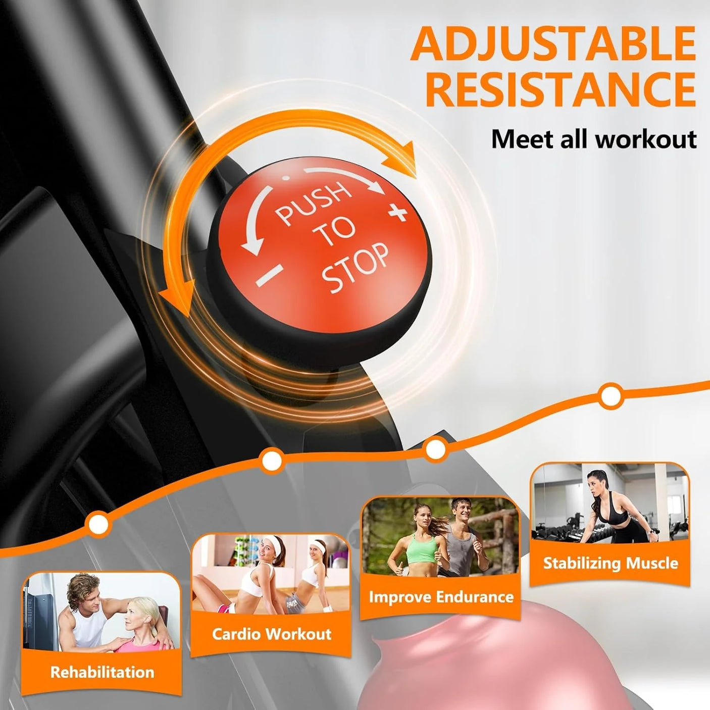 VSL Sports AeroRide 300® – Spin Bike & Στατικό Ποδήλατο Γυμναστικής με ρυθμιζόμενη ένταση