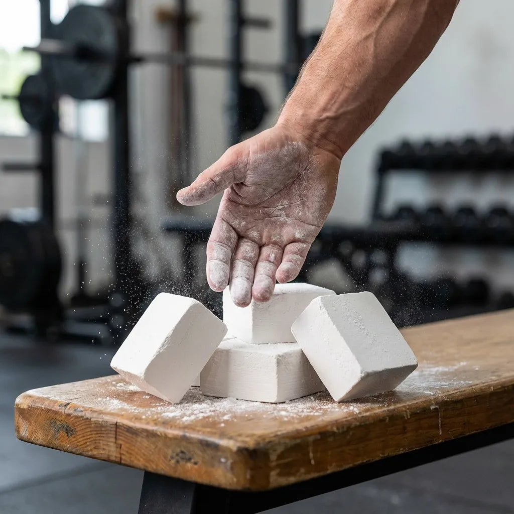 Μαγνησία για deadlifts και προπόνηση δύναμης σε συσκευασία 8 τεμαχίων