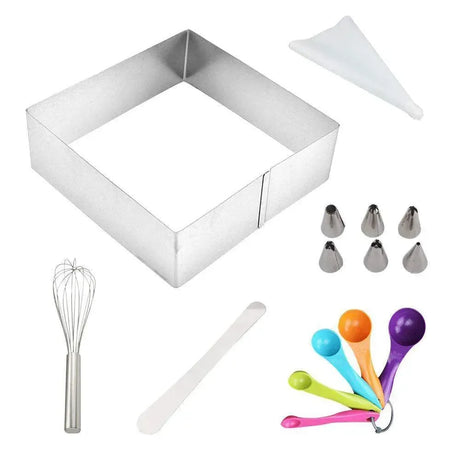 CasaLux - Σετ Ζαχαροπλαστικής 14 τεμαχίων για τούρτες με μύτες και κορνέ - CL54235 - wox.gr