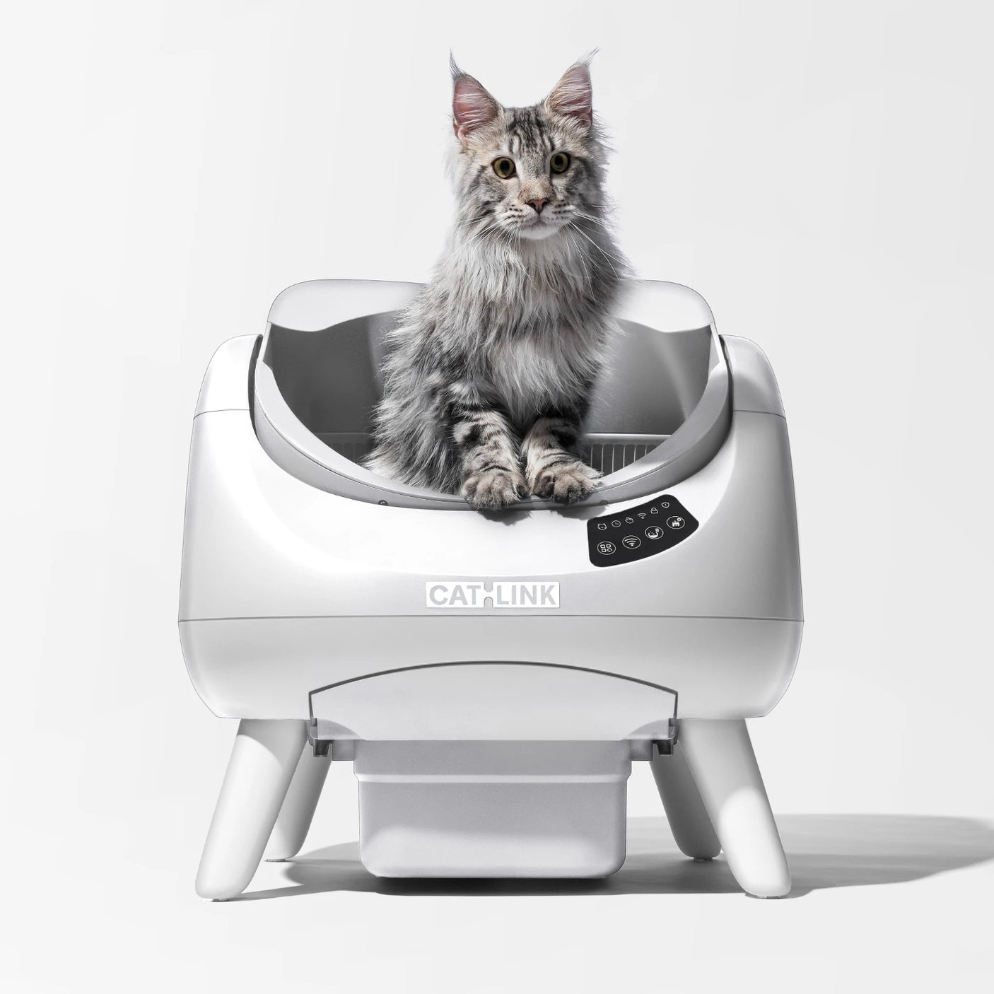 CATLINK αυτόματη λεκάνη γάτας κατάλληλη για μεγάλες γάτες Maine Coon