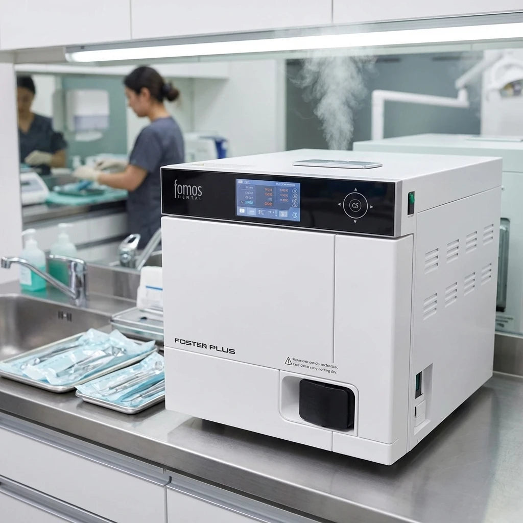 Fomos Foster Plus 22L autoclave για αποστείρωση εργαλείων μανικιούρ και ιατρικών εργαλείων