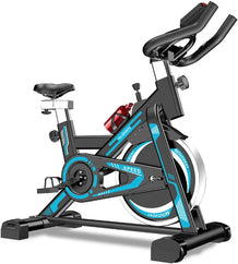 VSL Sports AeroRide 300® – Spin Bike & Στατικό Ποδήλατο Γυμναστικής με 16kg Δίσκο & LCD Οθόνη | Μπλε