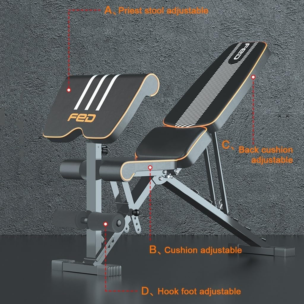 Ανθεκτικός σκελετός 60mm carbon steel του πάγκου VSL Sports FED®