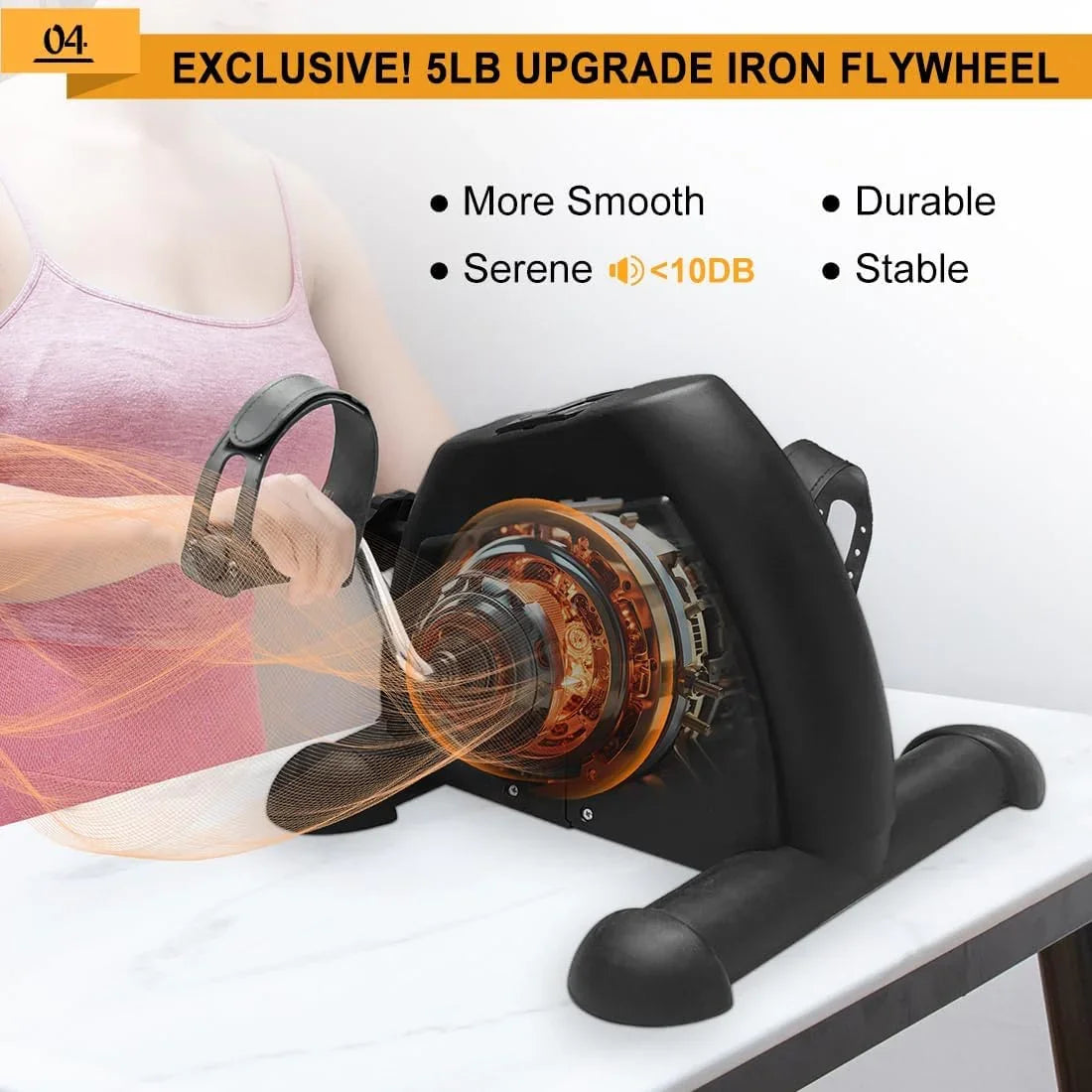 Σταθερότητα με αντιολισθητική βάση και ρυθμιζόμενους ιμάντες ποδιών