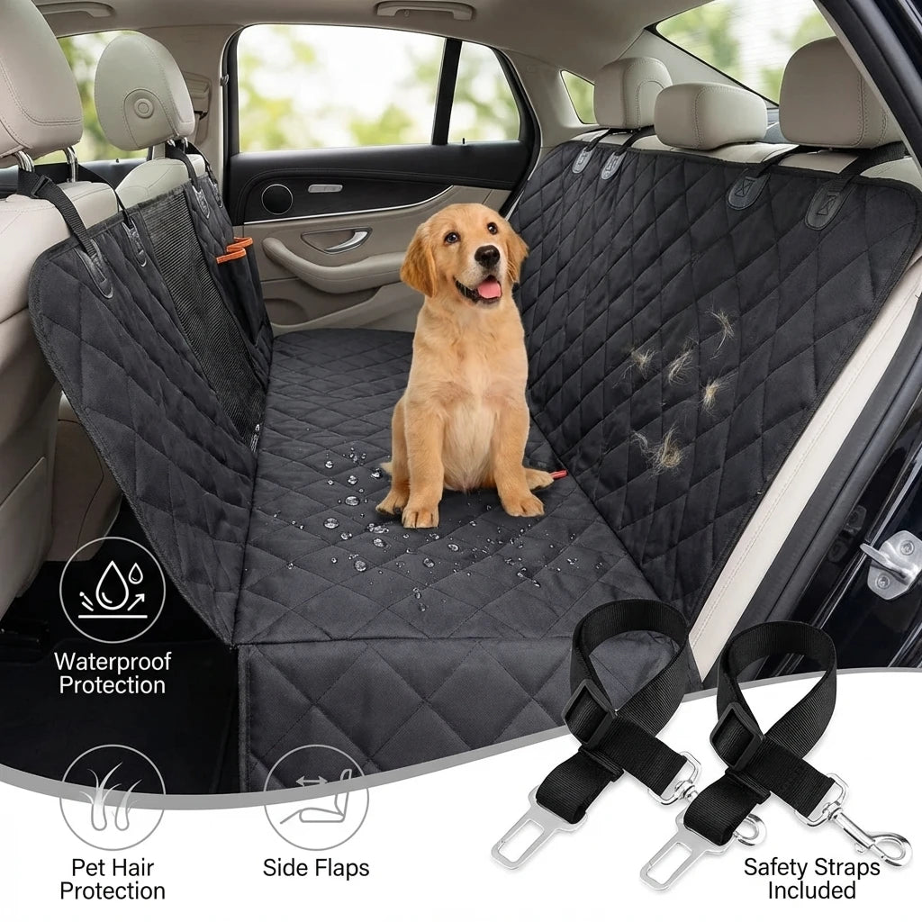 Αδιάβροχο κάλυμμα καθίσματος αυτοκινήτου για σκύλο VSL Sports PetShield Pro με προστασία από υγρά και τρίχες