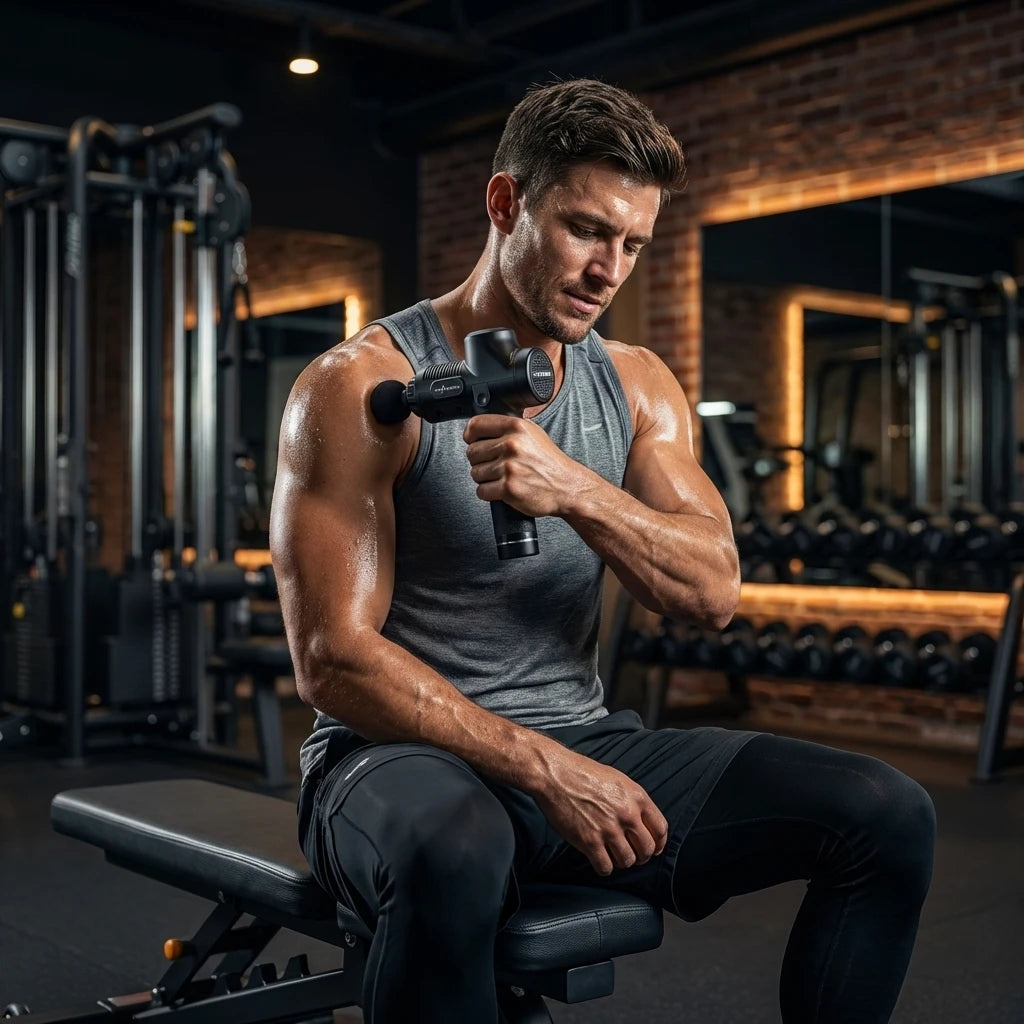 VSL Sports HyperGun X εύκολη χρήση στο σπίτι με εργονομική λαβή και αθόρυβη λειτουργία