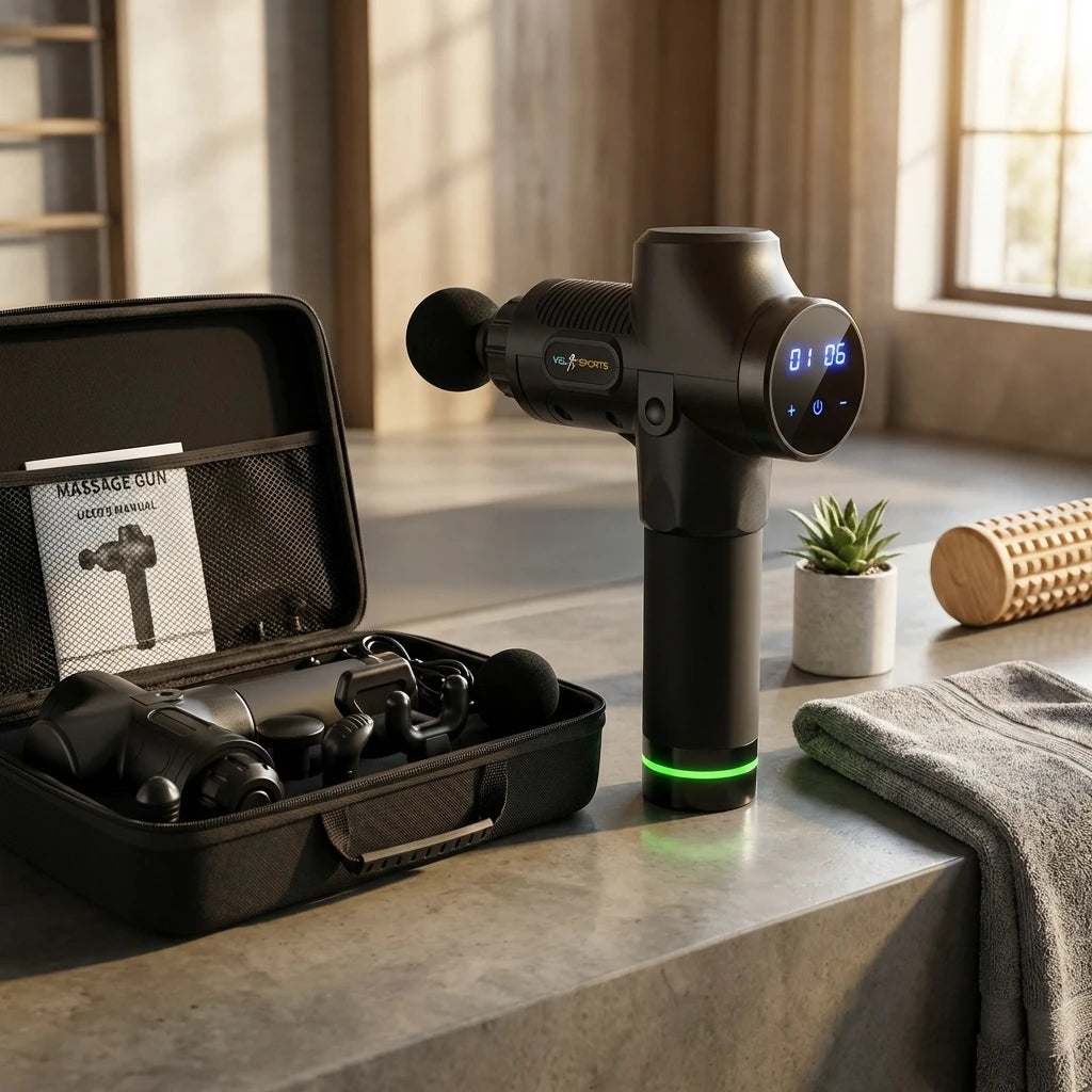 VSL Sports HyperGun X φορητό πιστόλι μασάζ για αποκατάσταση μυών στο σπίτι ή γυμναστήριο