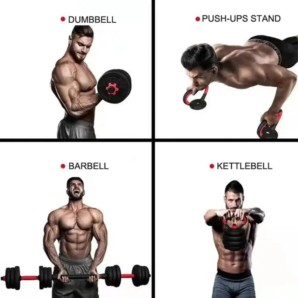 PowerDumbbell® 20 Kettlebell Edition – Πολυλειτουργικό Σετ 7-σε-1 με Βάρη έως 20kg | wox.gr