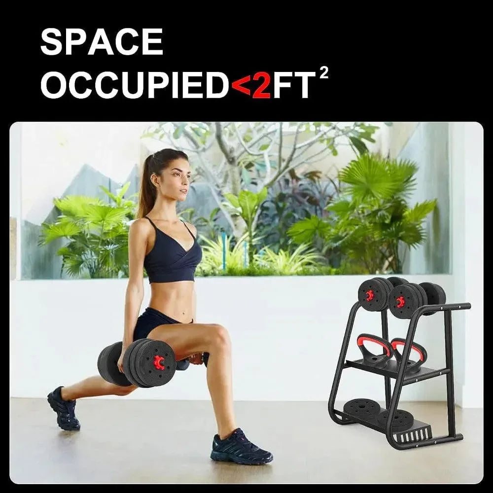 PowerDumbbell® 20 Kettlebell Edition – Εύκολη Συναρμολόγηση & Μετατροπή από Αλτήρες σε Kettlebell | wox.gr