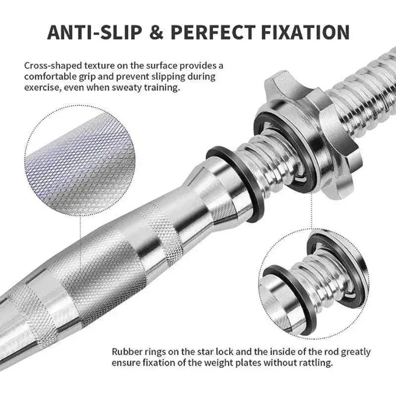 Ατσάλινοι δίσκοι βαρέως τύπου – Ειδική αντιολισθητική επίστρωση για μεγαλύτερη αντοχή & ασφάλεια κατά την προπόνηση.