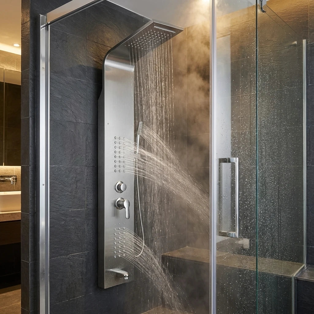 Wallex AquaLux Pro Silver Edition με 12 micro jets για υδρομασάζ και χαλάρωση μυών