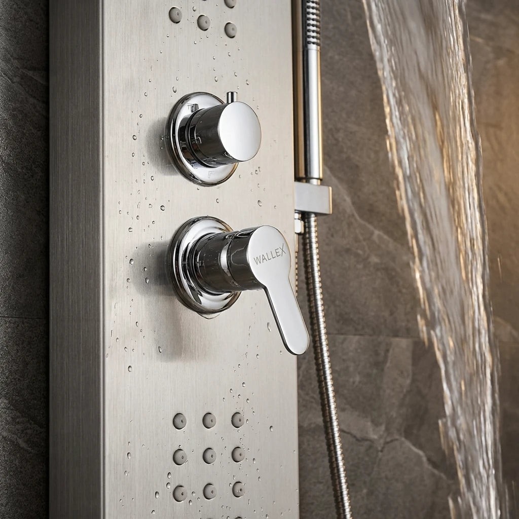 Wallex AquaLux Pro Silver Edition μίκτης νερού και επιλογή λειτουργιών