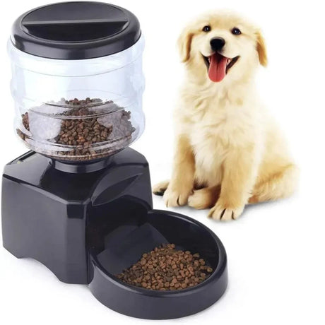 Wallex PetFeeder® 5.5 - Αυτόματη ταΐστρα για σκύλους & γάτες με διαφανές δοχείο τροφής