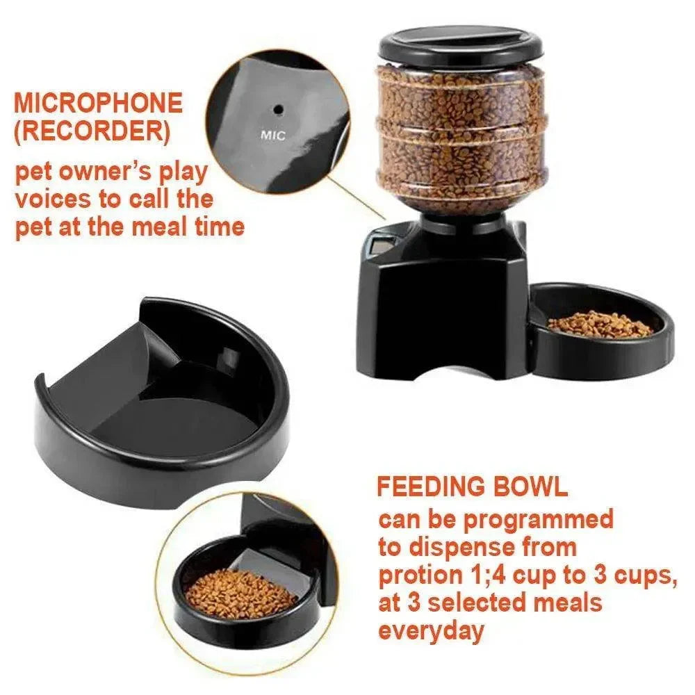 Wallex PetFeeder® 5.5 - Έξυπνη αυτόματη ταΐστρα για ξηρά τροφή έως 10mm