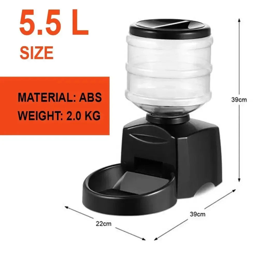 Wallex PetFeeder® 5.5 - Λειτουργία με μπαταρίες τύπου D για αδιάλειπτη χρήση