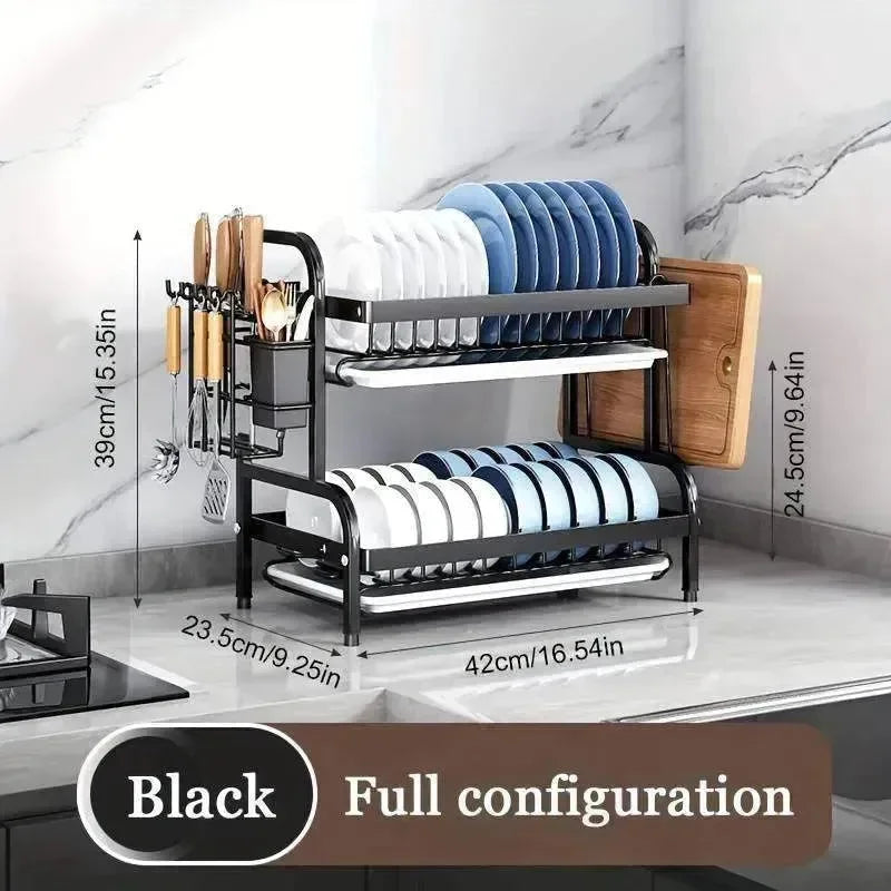 Wallex SteelDry® - Ιδανικός Στεγνωτήρας Πιάτων για Κουζίνες με Περιορισμένο Χώρο