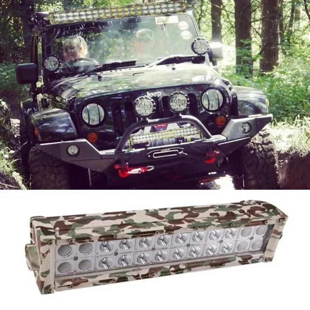 AutoMotox - Αδιάβροχος προβολέας αυτοκινήτου LED - μπάρα εργασίας - Camo (72W/ 12-24V) - AMX51467 - wox.gr