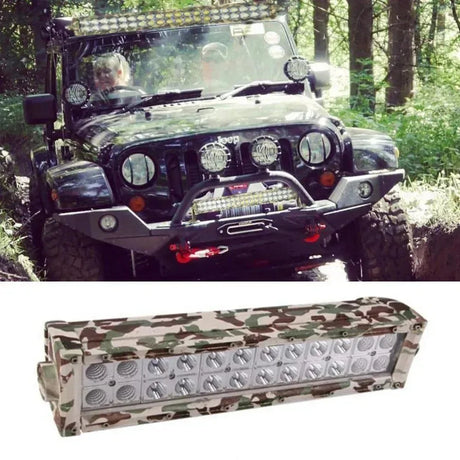 AutoMotox - Αδιάβροχος προβολέας αυτοκινήτου LED - μπάρα εργασίας - Camo (72W/ 12-24V) - AMX51467 - wox.gr