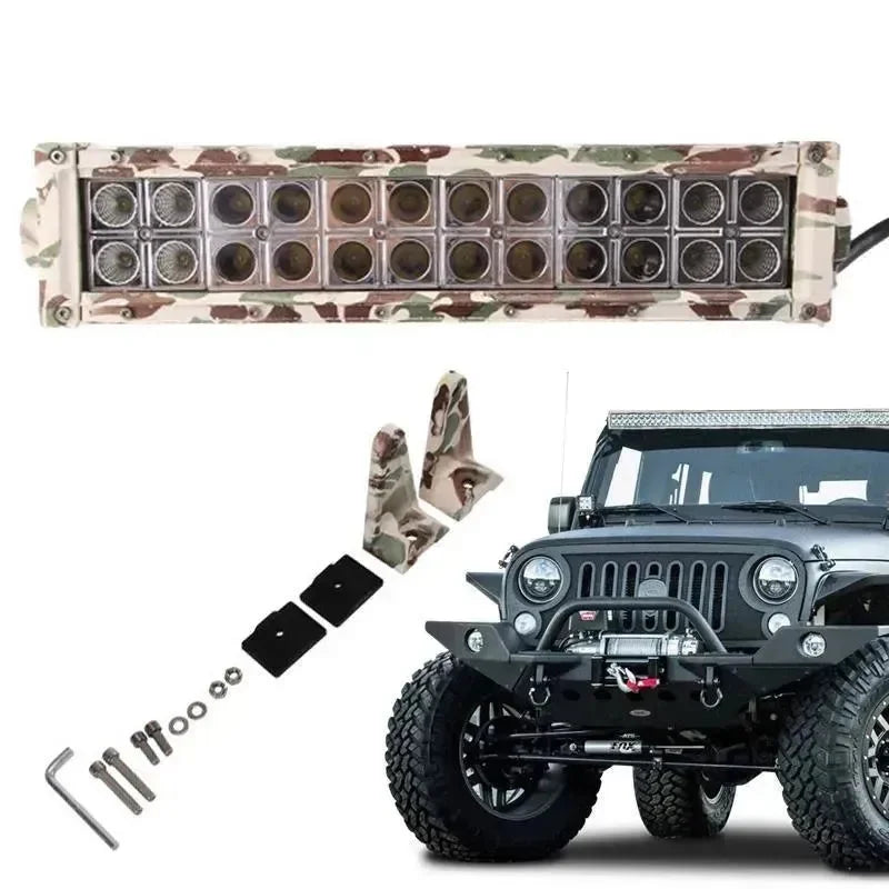 AutoMotox - Αδιάβροχος προβολέας αυτοκινήτου LED - μπάρα εργασίας - Camo (72W/ 12-24V) - AMX51467 - wox.gr