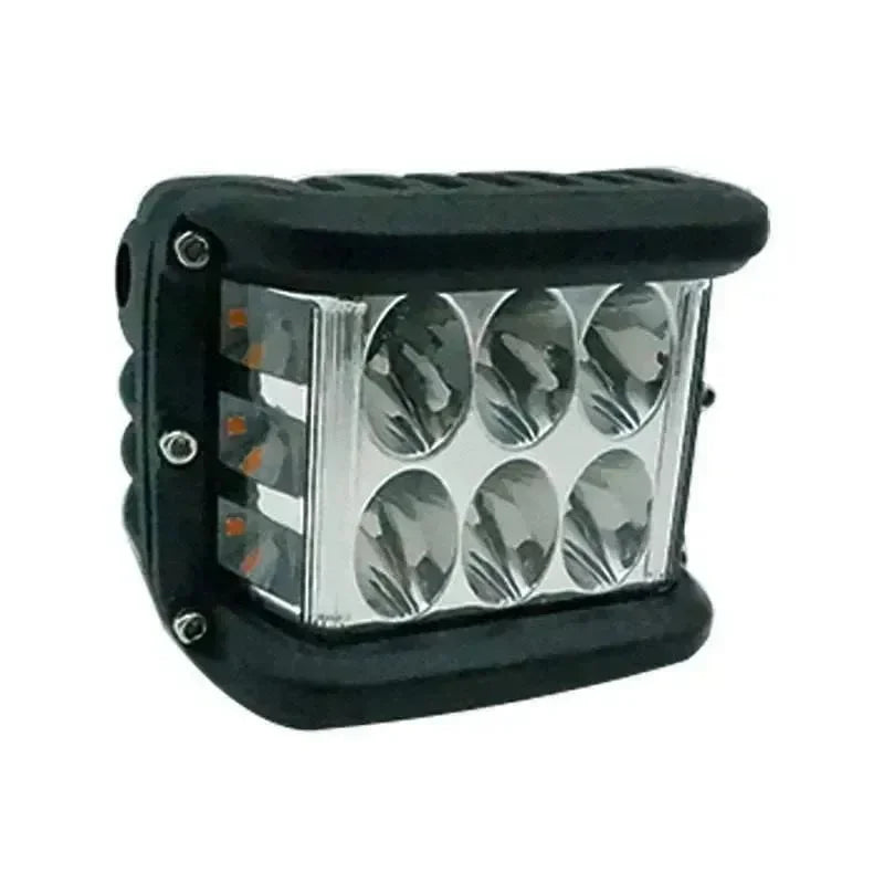 AutoMotox - Αδιάβροχος προβολέας αυτοκινήτου με 6 LED 36W και επιλογή φωτισμού σε λευκό, κόκκινο ή μπλε φωτισμό - AMX54228 - wox.gr