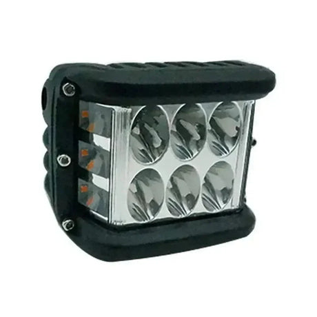 AutoMotox - Αδιάβροχος προβολέας αυτοκινήτου με 6 LED 36W και επιλογή φωτισμού σε λευκό, κόκκινο ή μπλε φωτισμό - AMX54228 - wox.gr