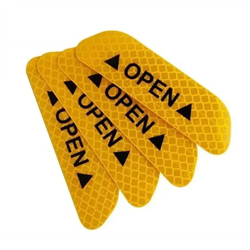 AutoMotox - Αυτοκόλλητος ανακλαστήρας για τις πόρτες του αυτοκινήτου - SY-FGT0142Y Κίτρινο - 4 τμχ - AMX54608 - wox.gr