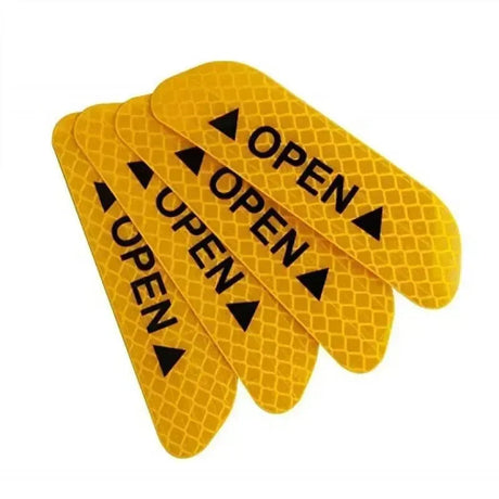 AutoMotox - Αυτοκόλλητος ανακλαστήρας για τις πόρτες του αυτοκινήτου - SY-FGT0142Y Κίτρινο - 4 τμχ - AMX54608 - wox.gr