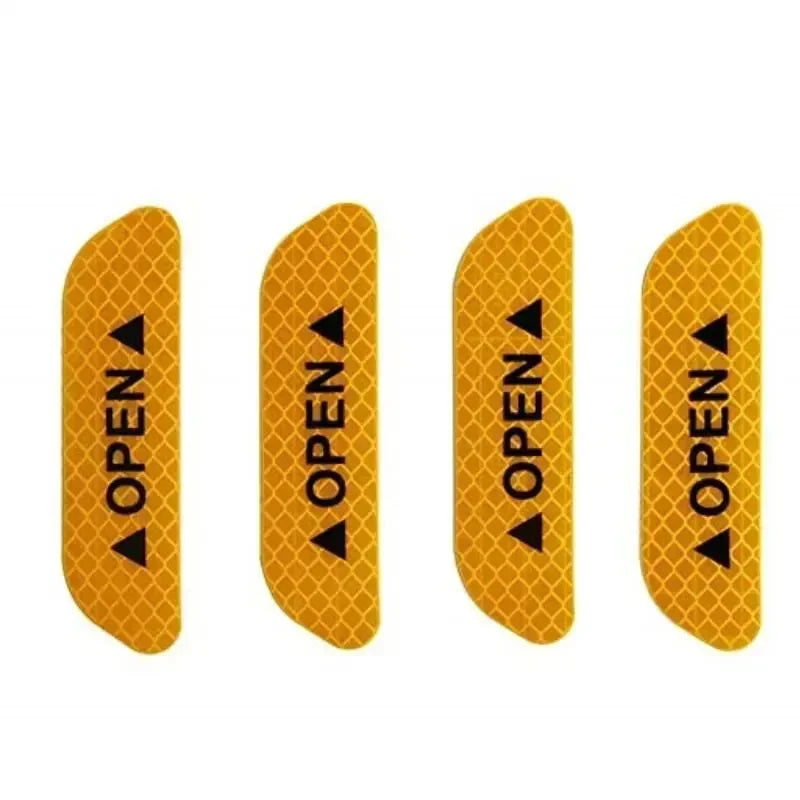 AutoMotox - Αυτοκόλλητος ανακλαστήρας για τις πόρτες του αυτοκινήτου - SY-FGT0142Y Κίτρινο - 4 τμχ - AMX54608 - wox.gr