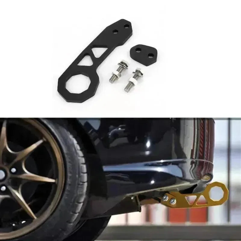 AutoMotox - Γάντζος ανοδιωμένου αλουμινίου αγωνιστικού τύπου για τη ρυμούλκηση αυτοκινήτων μέχρι 2 τόνους - Μαύρο - AMX54625 - wox.gr