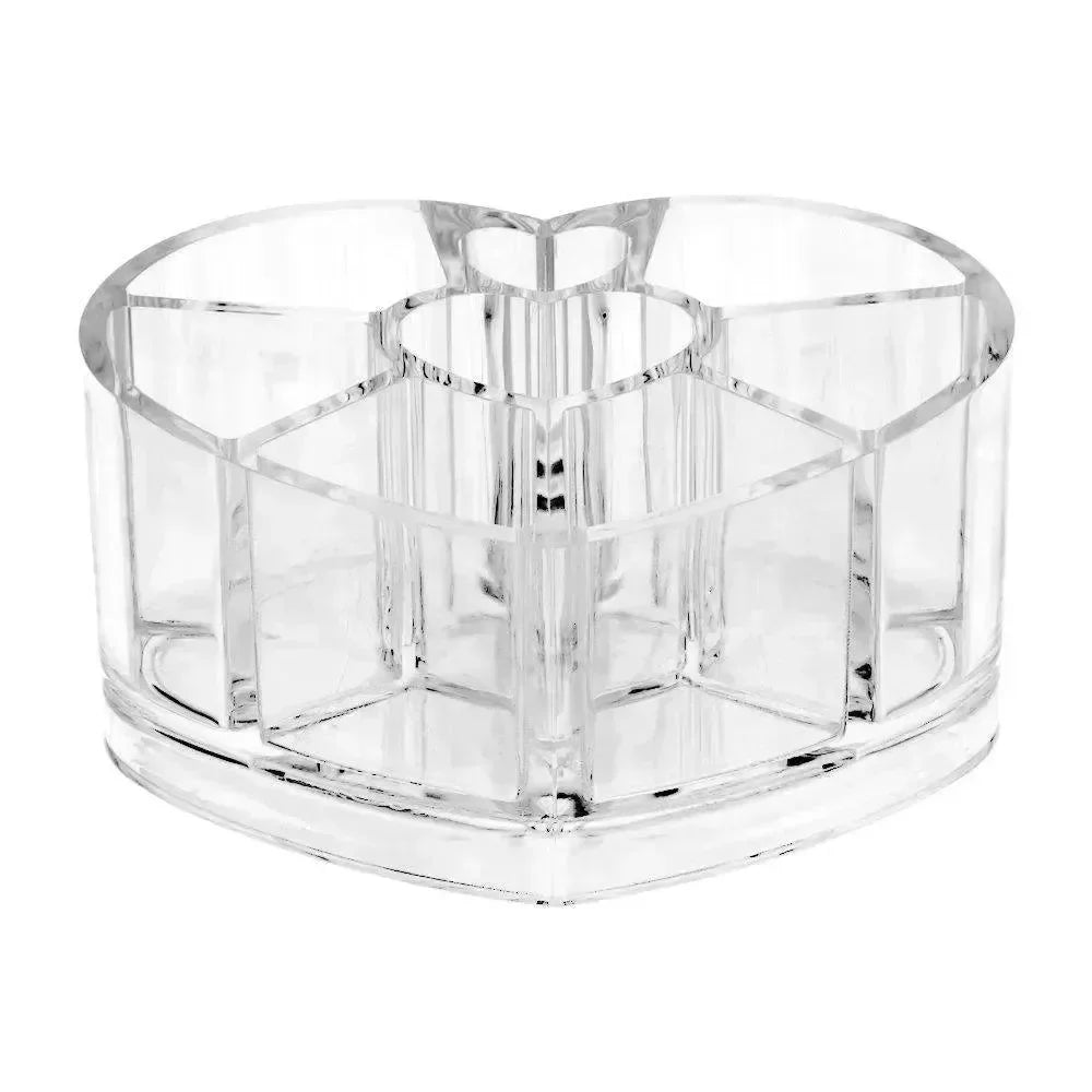 Bliss Cosmetics - Ακρυλική βάση 'καρδιά' για την οργάνωσης των καλλυντικών σε 8 θέσεις - BLC52117 - wox.gr