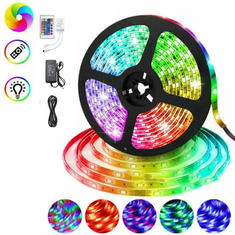 CasaLux - Aυτοκόλλητη ταινία LED 5050 RGBW 10μέτρων με τηλεκοντρόλ και τροφοδοτικό - CL55339 - wox.gr