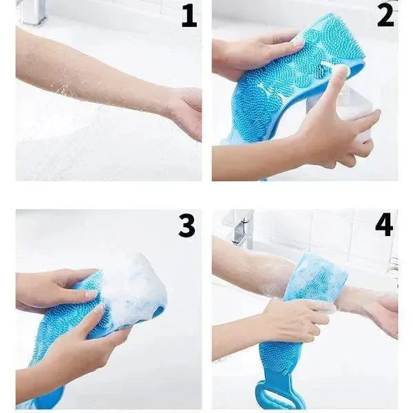 CasaLux - Τρίφτης Πλάτης - Σφουγγάρι σώματος για απολέπιση - Μπλε - CL55185 - wox.gr