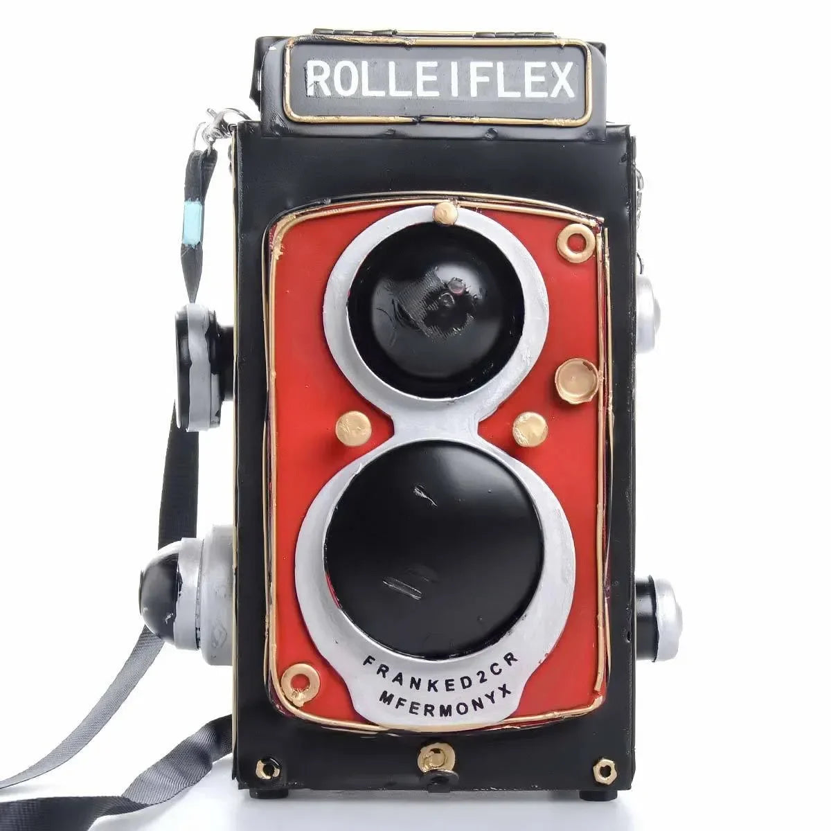 CasaLux - Vintage χειροποίητη διακοσμητική φωτογραφική μηχανή μεταλλική - CL51555 - wox.gr