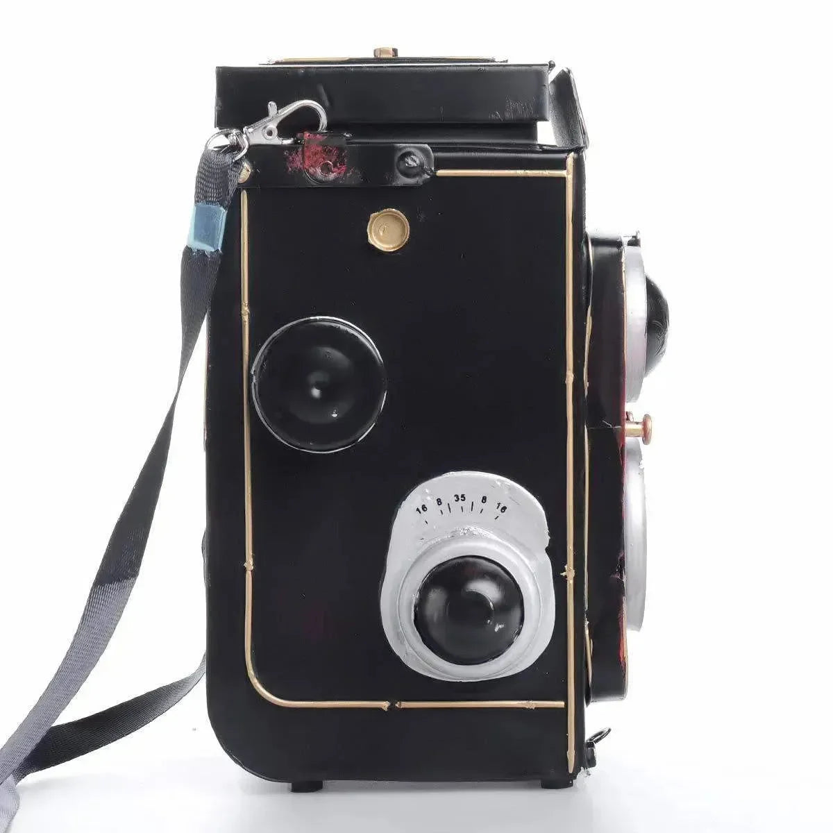 CasaLux - Vintage χειροποίητη διακοσμητική φωτογραφική μηχανή μεταλλική - CL51555 - wox.gr