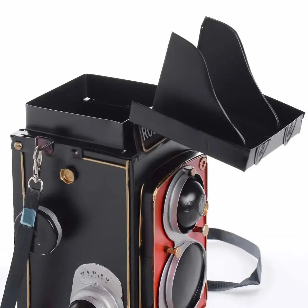 CasaLux - Vintage χειροποίητη διακοσμητική φωτογραφική μηχανή μεταλλική - CL51555 - wox.gr