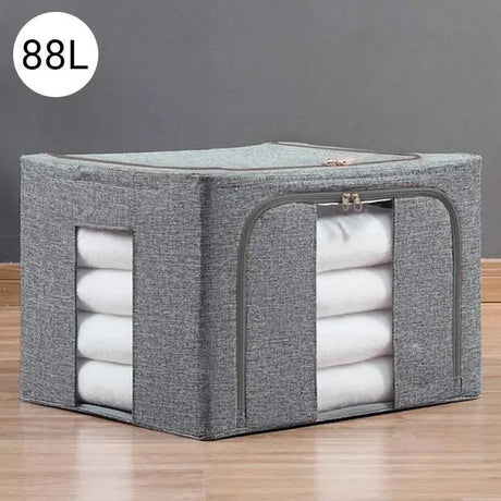CasaLux StorMax® 88 - Υφασμάτινη Θήκη Αποθήκευσης 88L | Ιδανική για ρούχα & παπλώματα | Διαθέσιμο στο wox.gr