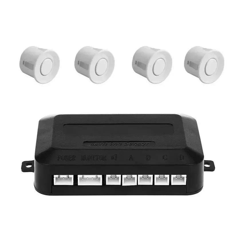 Σύστημα παρκαρίσματος με 4 αισθητήρες και ηχητική ειδοποίηση - Λευκό GL-33435 - wox.gr