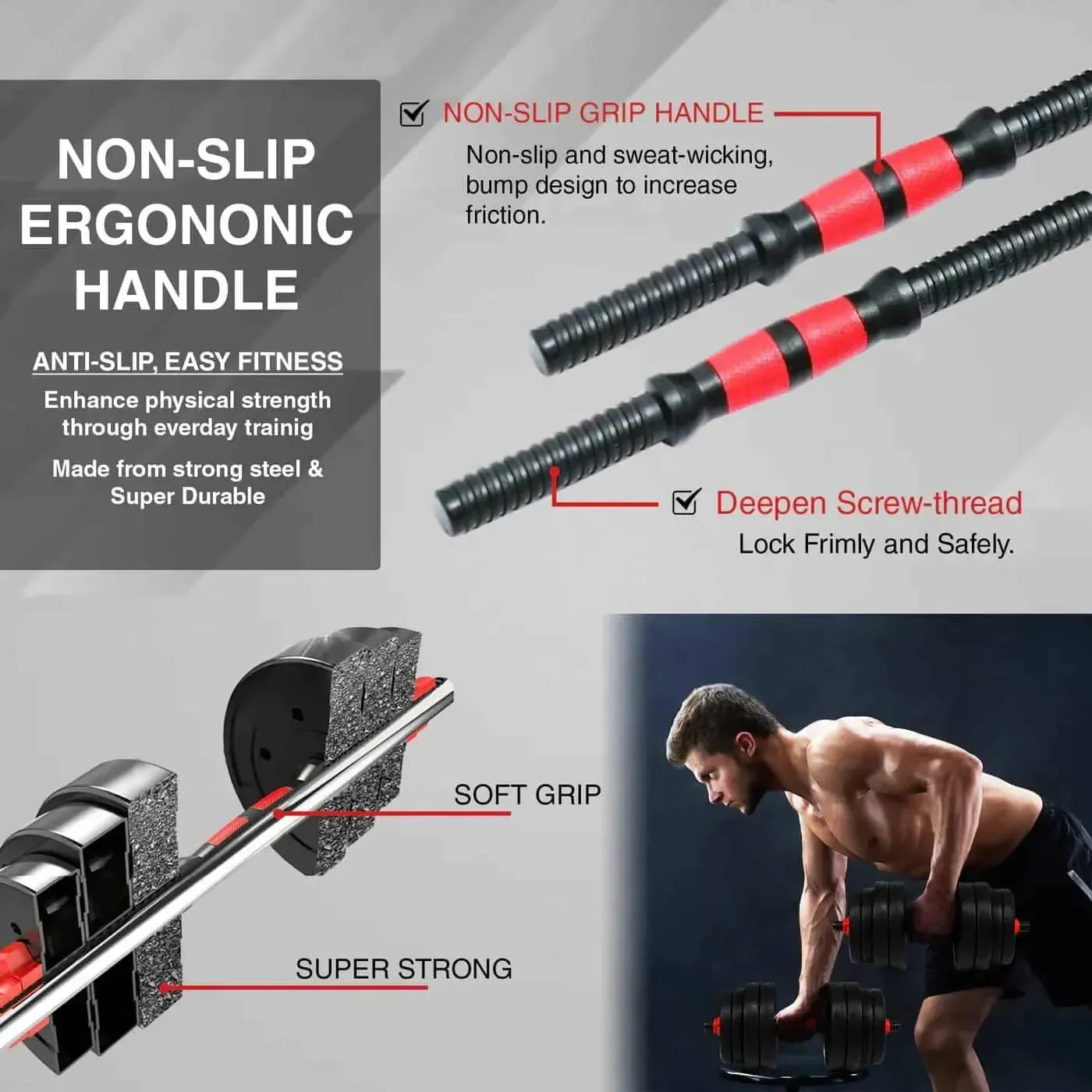 VSL Sports PowerDumbbell® 20 – Ιδανικό για προπόνηση στο σπίτι με ρυθμιζόμενα βάρη