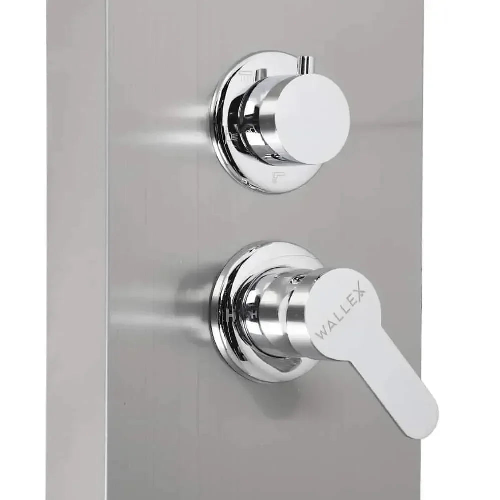 Wallex AquaLux Pro® Silver Edition - Υδρομασάζ με Διπλή Ροή Νερού (Βροχή & Καταρράκτης)