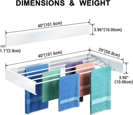 Επιτοίχια Απλώστρα WALLEX – Κατάλληλη για Εσωτερικούς & Εξωτερικούς Χώρους