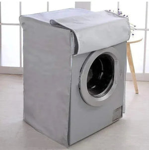 Αδιάβροχο Κάλυμμα Πλυντηρίου / Στεγνωτηρίου με φερμουάρ σε Γκρι χρώμα, 63x63x85cm