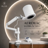 Bliss Cosmetics AeroVac Ultra X Gen 2 100W – επαγγελματικός απορροφητήρας σκόνης νυχιών με αρθρωτό βραχίονα και LED φωτισμό.