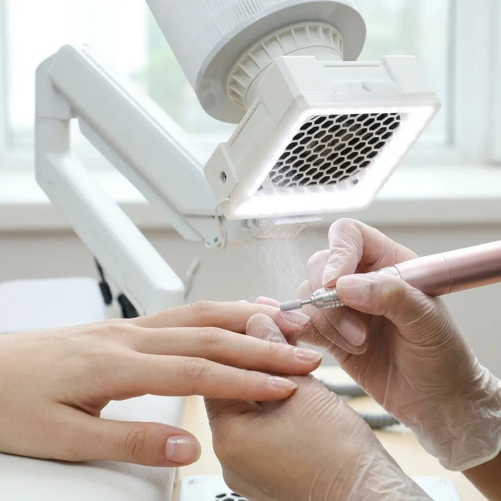 Bliss Cosmetics AirDust Flex® με LED φωτισμό και απορρόφηση σκόνης κοντά στο νύχι κατά το τρόχισμα