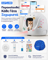 CATLINK Baymax Lite Gray με παρακολούθηση υγείας πολλών γατών μέσω εφαρμογής και πλήρες πακέτο αξεσουάρ στο wox.gr