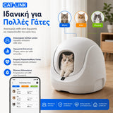 CATLINK Baymax Lite Gray  με αναγνώριση πολλών γατών και ξεχωριστή παρακολούθηση χρήσης για κάθε κατοικίδιο στο wox.gr