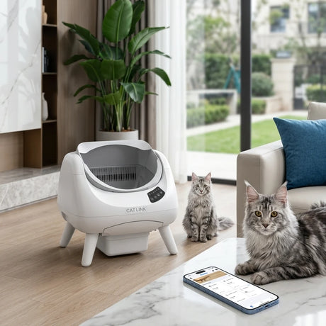 CATLINK smart λεκάνη γάτας με εφαρμογή παρακολούθησης και υποστήριξη πολλών γατών