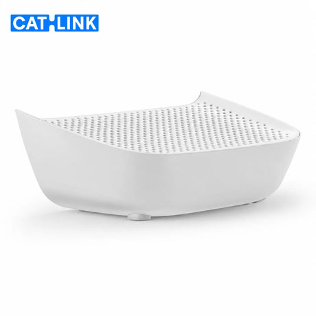 CATLINK Pro-X Luxury σκαλοπάτι πρόσβασης για αυτόματες τουαλέτες γάτας CATLINK, με ειδική επιφάνεια συγκράτησης άμμου για καθαρότερο χώρο γύρω από την τουαλέτα στο wox.gr